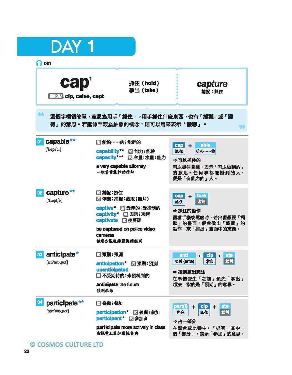 英文字根字首神奇記憶法 再也忘不了的英單速記