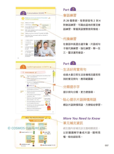 彩圖實境生活英語 Just Say It （32K軟精裝+寂天雲隨身聽APP）